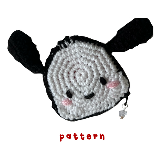 pochacco coin purse beginner-intermediate crochet pattern (english)